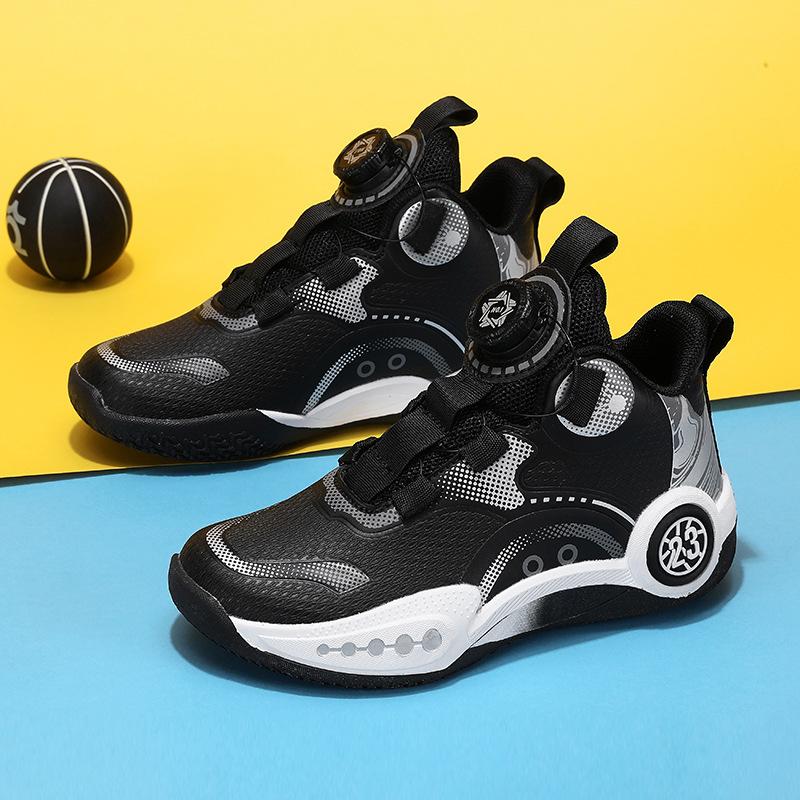 Hot Sale Boys Shoes Youth Professional Training High Top Basketball Shoes Non-slip Children's Students Outdoor Sneakers
