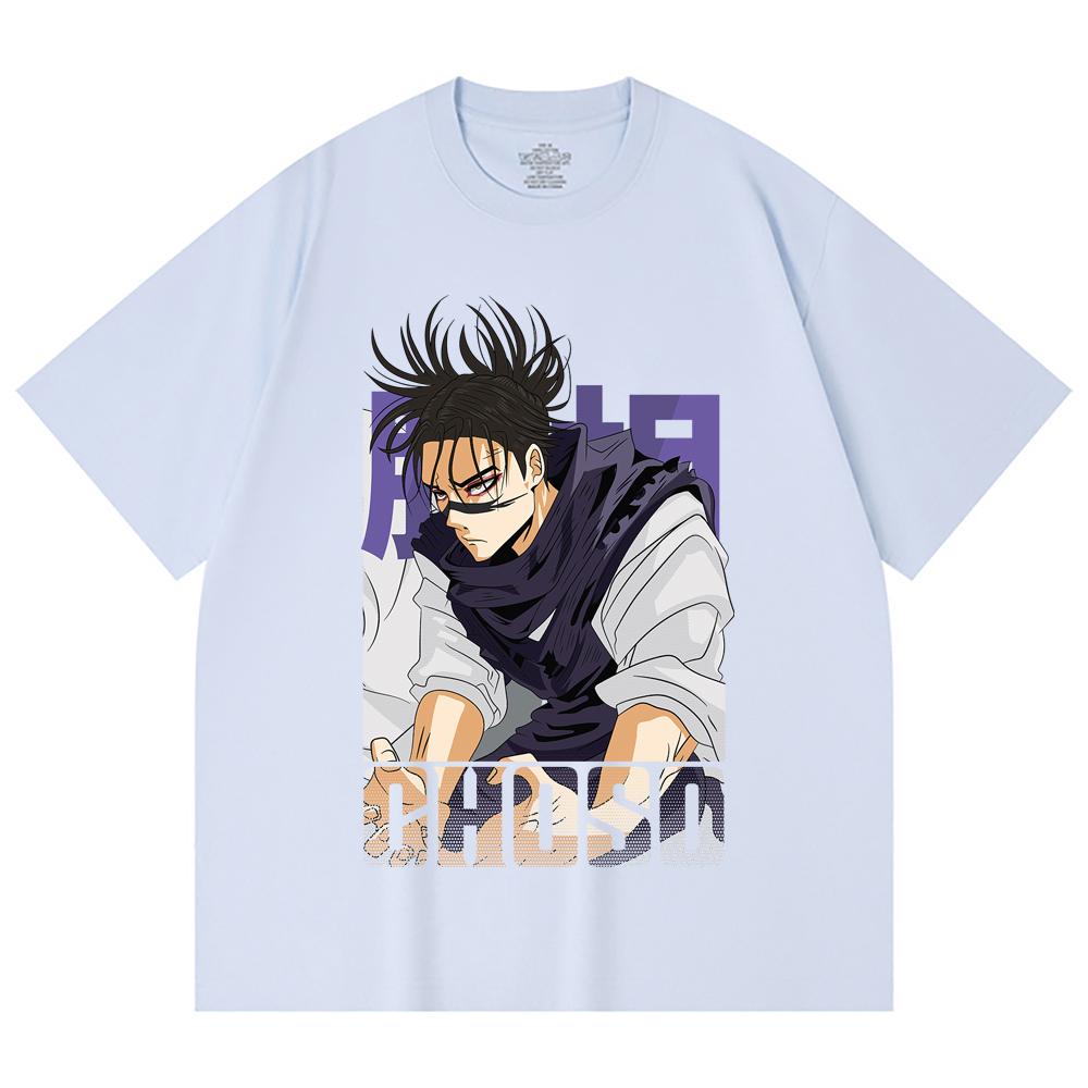 230 Gsm 100% Cotton Jujutsu Kaisen V29 Choso Print Unisex Heavy Cotton T Shirt