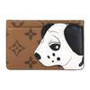 Кошелек-кардхолдер X Sun Yitian, с принтом щенка, из покрытого холста, женский, коричневый
