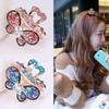 Аксессуары Подарки Ювелирные изделия Заколка для волос Коготь Кристалл Стразы Коготь Заколка Мини-Бабочка Заколки