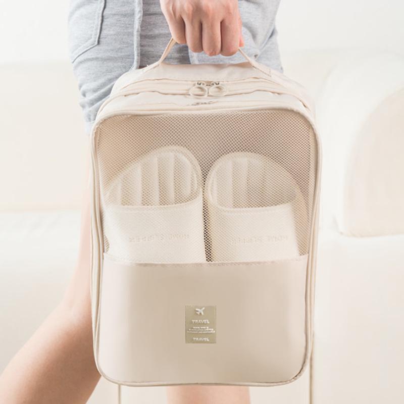 Портативная трехслойная пылезащитная сумка для хранения обуви - Легкая переноска, ручная, для путешествий на открытом воздухе