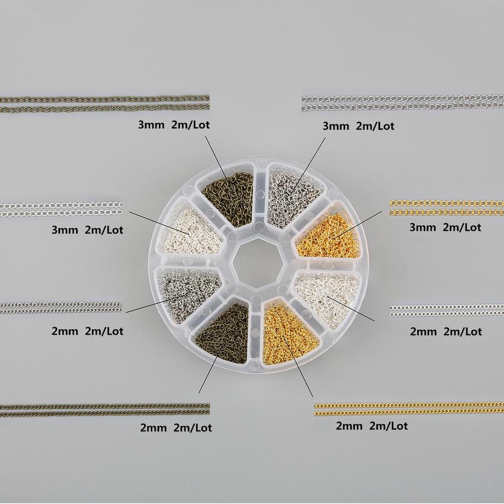 1 компл./кор. застежки-цепочки Подвески игольчатые кольца для DIY аксессуары для изготовления ювелирных изделий