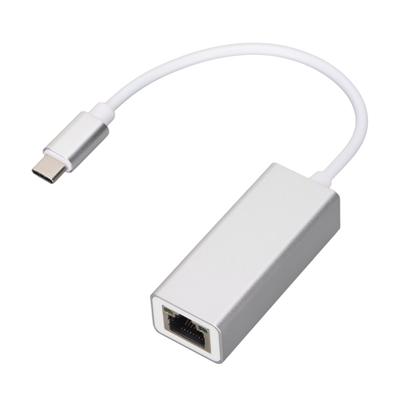 Адаптер Ethernet USB C к RJ45 Ethernet Серебристый Стабильная передача Конвертер для MacBook Pro для Galaxy S9 S8 Note
