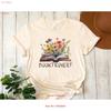 Booktrovert T Shirt Book Lover Club Pretty Flowers Librarian Teacher vintage designer clothes Casual graphic homme