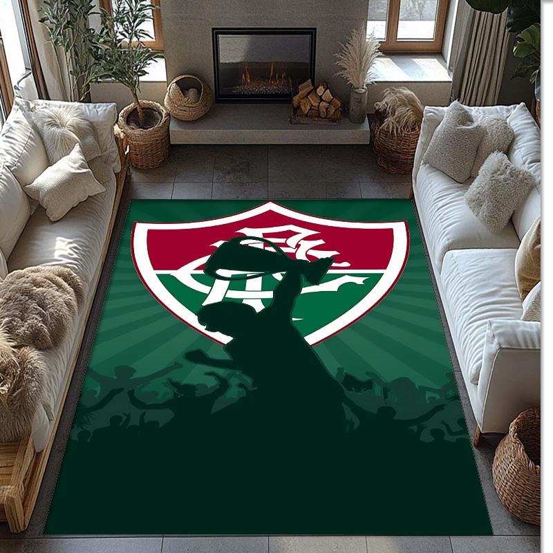 Fluminense fc Printed Flannel Area Rug Non Slip Soft Polyester Floor Carpet Indoor Decor Mat for Bedroom Living Room Sofa