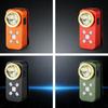 Waterproof LED Clip Flashlight Dual-Light Source Warning Lamp Torch Magnetic Clip Light  Emergency