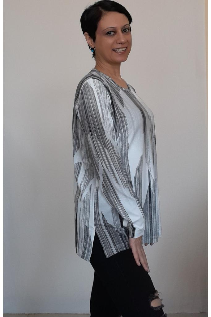 Женская стильная футболка большого размера, белая, черная, с круглым вырезом, с рисунком, футболка из вискозы из чесаного хлопка