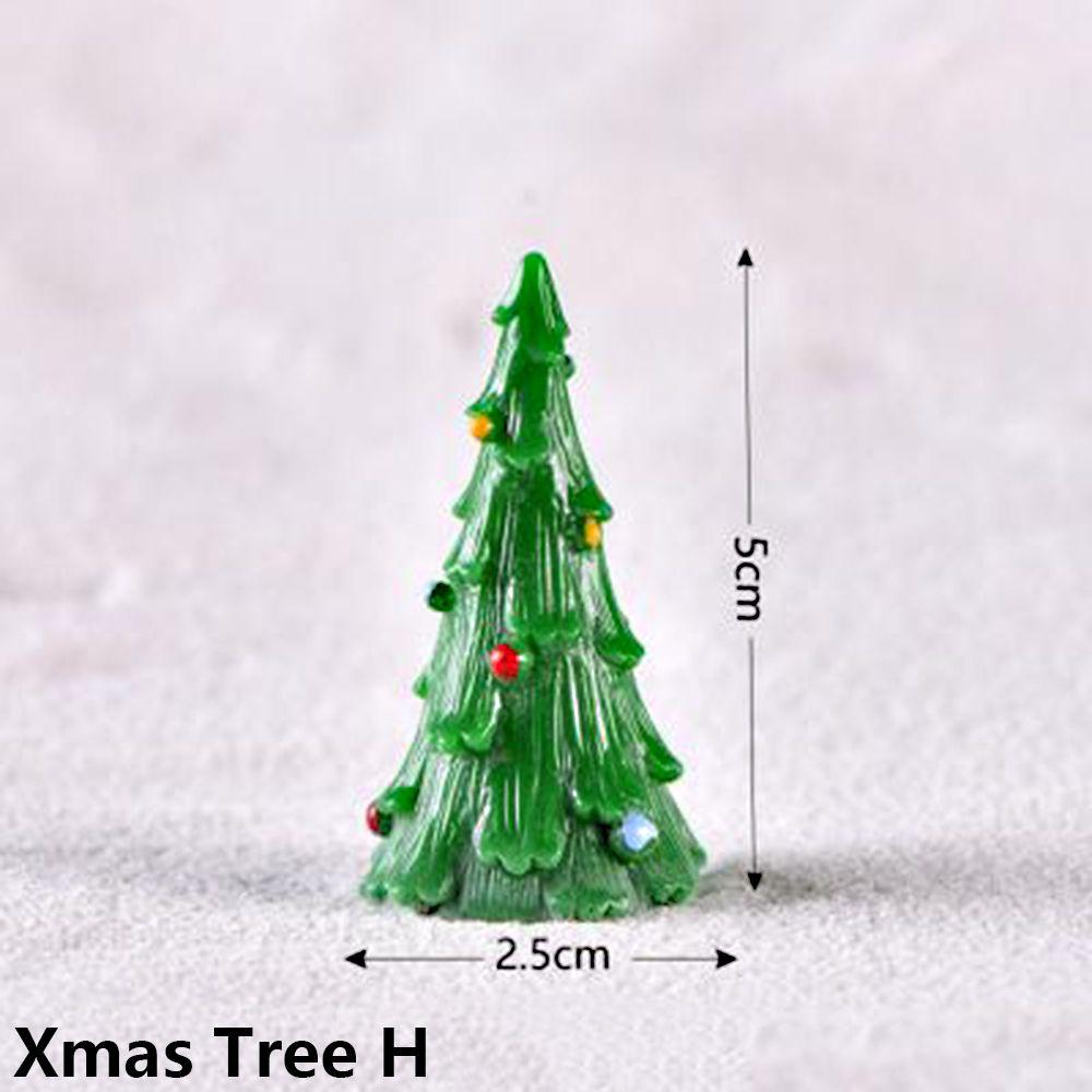 Doll House Fairy Garden Home Decor Xmas Tree Figurines Miniature Plant Christmas Decorations