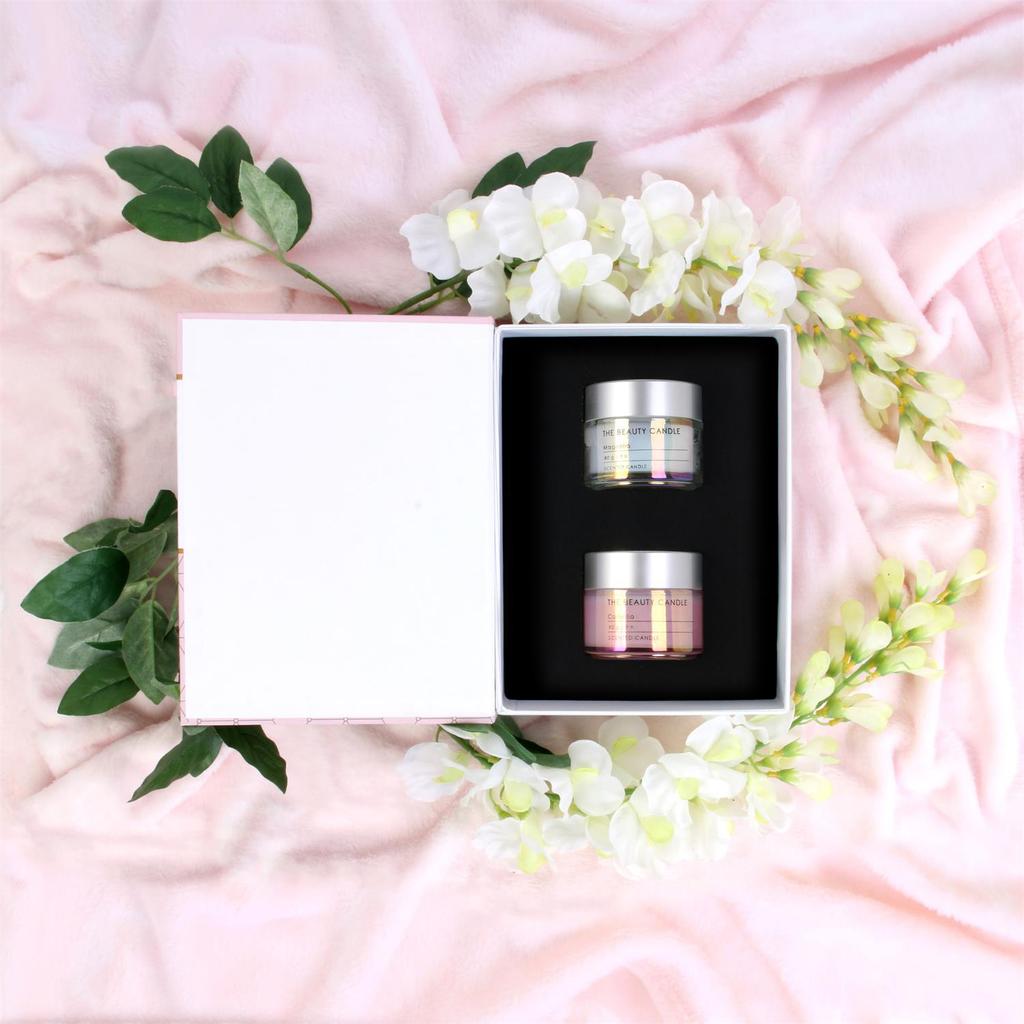 Set Of 2 Creampot Candles In A Box