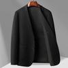 Spring and Autumn Light Luxury Business Knitted Wool Single West Middle-aged and Young Solid Color Suit Jacket Tide