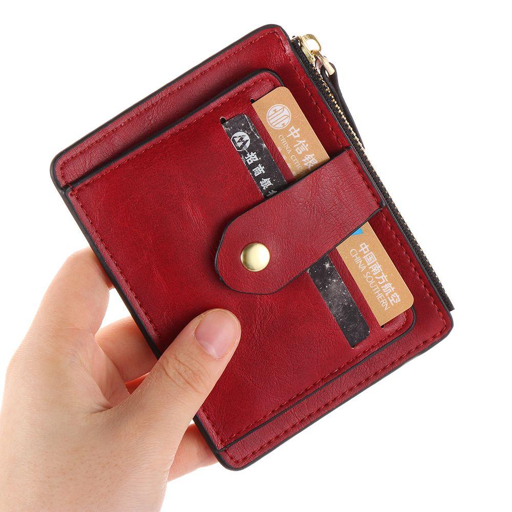Модный деловой кошелек для монет, удостоверение личности, кредитный чехол, кожаный маленький кошелек, держатель для карт