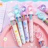 10Color 0.5mm Student Cartoon Ballpoint Pen Cute Butterfly Colorful Pens Kids Diary Scrapbooking Drawing Stationary