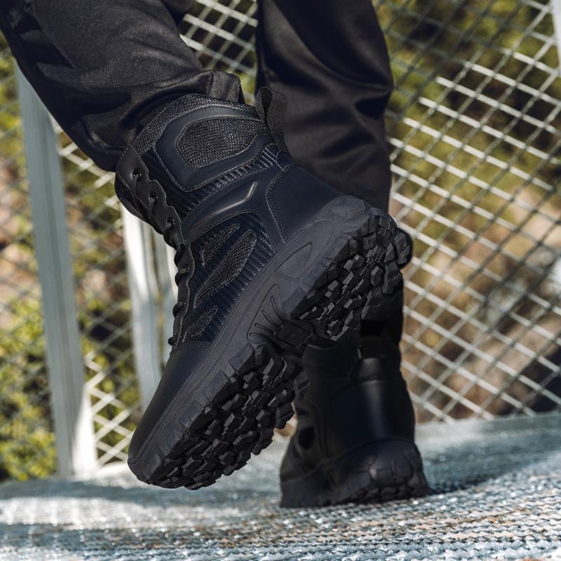 Мужские высокие ботинки большого размера для тренировок на открытом воздухе, ботинки для тренировок на полигоне, ботинки для пешего туризма, тактические ботинки спецназа