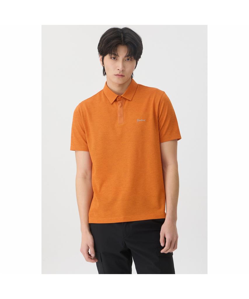 BRENTWOOD [Life Performance] Knitting Polo Neck T-Shirt Brtam26001Orx