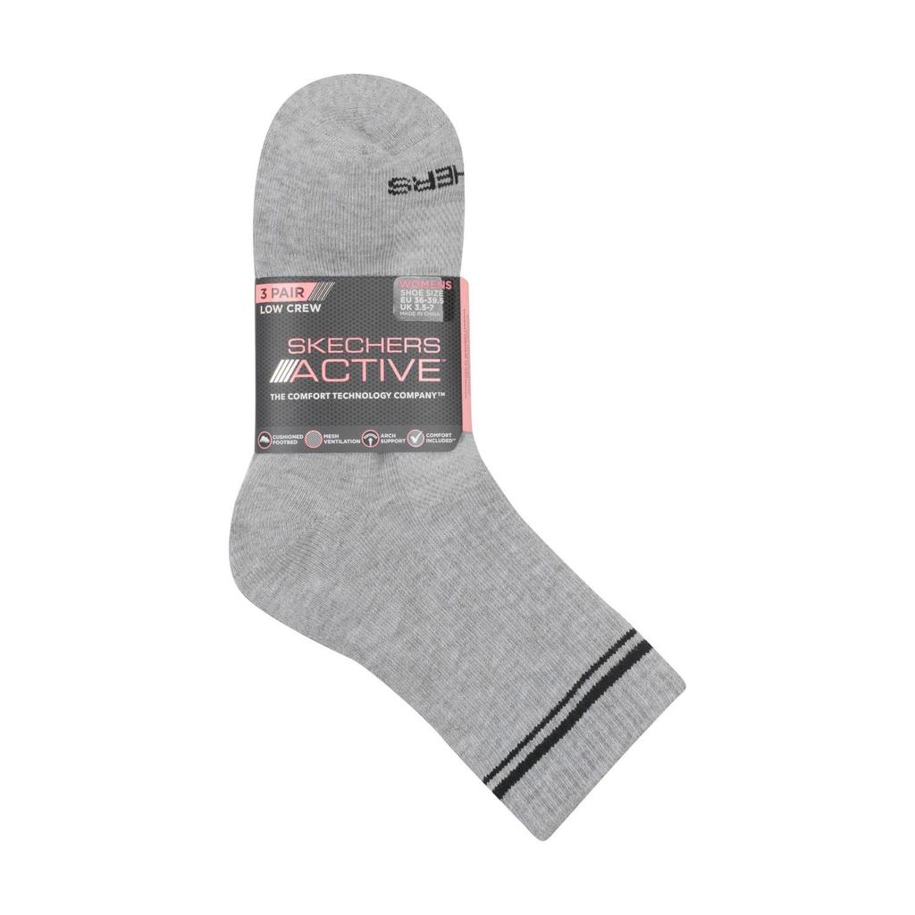 Skechers Men's Low Crew Socks (Pack of 3)