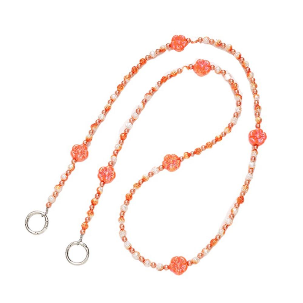 Сумка-цепочка через плечо ремешок для мобильного телефона Цветочные бусины шейные ремешки для телефона Чехол для телефона Подвесной