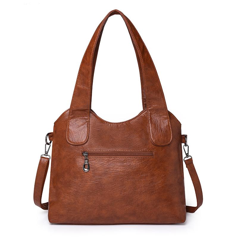 Сумка-тоут большой емкости, женская сумка через плечо, сумка через плечо из мягкой кожи