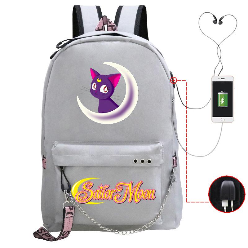 Campus Sweet Small Fresh Peripheral Animation School Bag Girls Students Lightweight Fashion Casual Backpack
