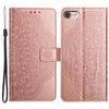 For iPhone 6/6s/7/8/SE (2020)/SE (2022) Case Flower PU Leather Magnetic Wallet Flip Phone Cover