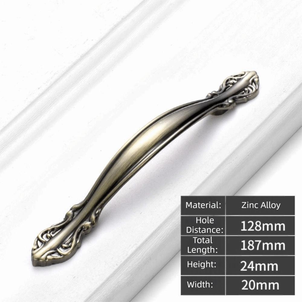 Bronze Finish Cabinet Handles And Knobs Zinc Alloy Antique Cabinet Handle Kitchen Cupboard