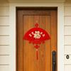 Chinese New Year Decoration Red Fu Character 3D Fan Shaped Hanging Pendant