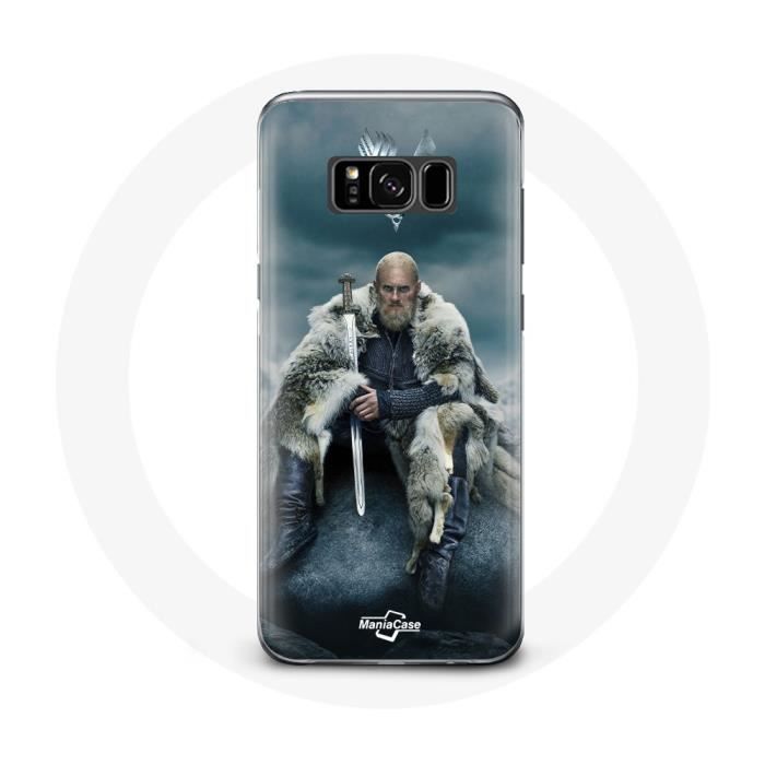 Case for Samsung Galaxy S8 - MANIACASE - Vikings Season 6 - Ragnar Lothbrok - Soft - Grey