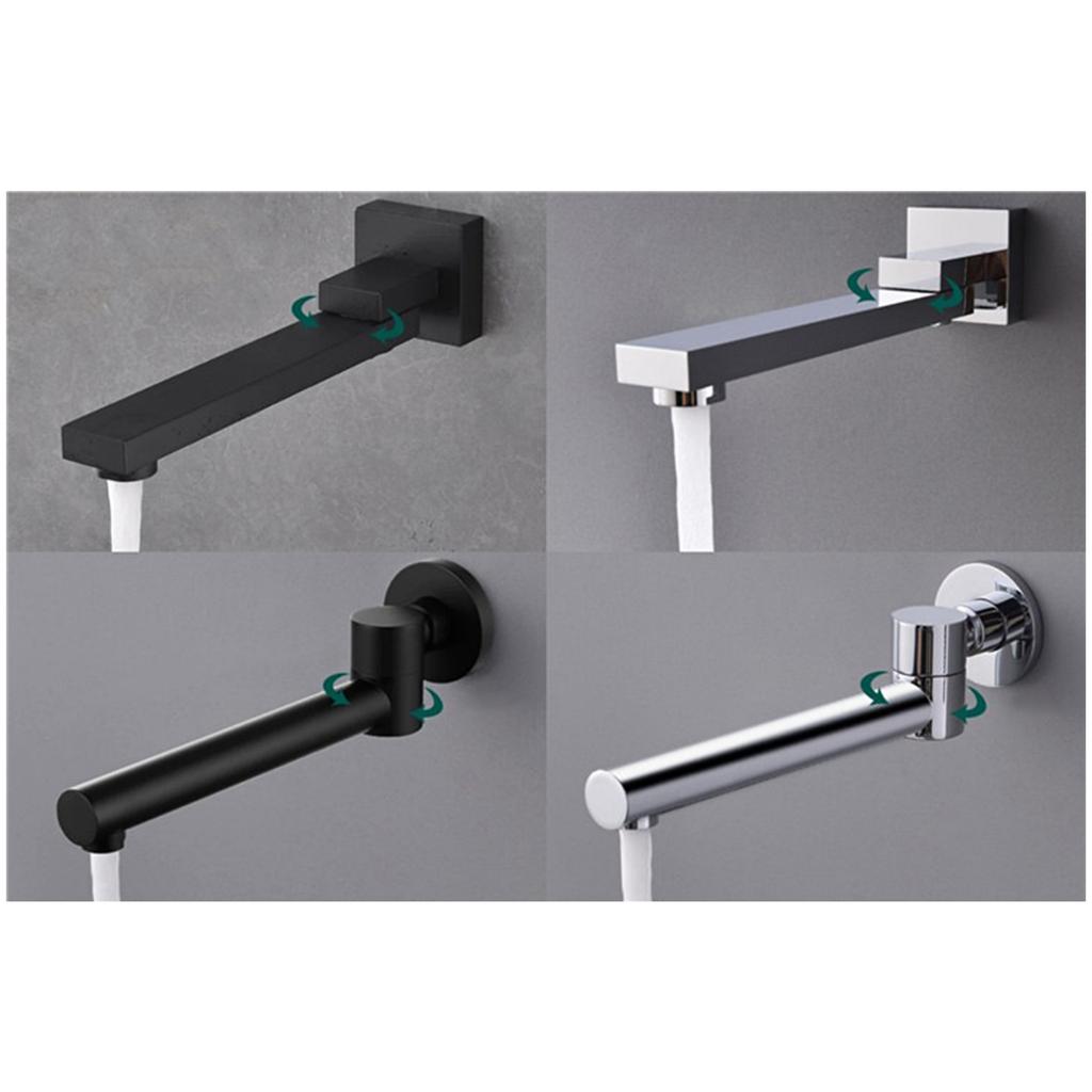 Настенный настенный настенный настенный смеситель для душа для ванны, смеситель для душа, наполнитель для излива, складывающийся на 180 градусов