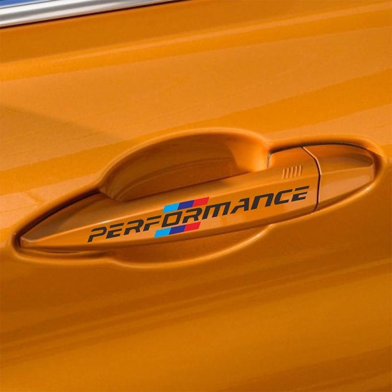 4 шт. Эмблема ручки двери автомобиля Performance 3D наклейки для Bmw M F30 F31 F34 F35 F80 G30 G31 F01 F02 F20 F21 F52 E46 X1 X3 X5 X6 X7