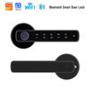 Замок-ручка двери с отпечатком пальца и Bluetooth-приложением, Дизайн "Граффити", Открытие одним касанием, Бесшумная работа для домов и офисов