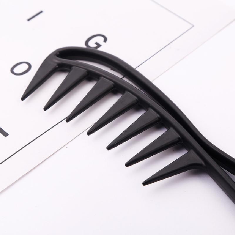 Пластиковая расческа для вьющихся волос с широкими зубьями, антистатическая женская портативная расческа для распутывания вьющихся волос, парикмахерская расческа, массаж