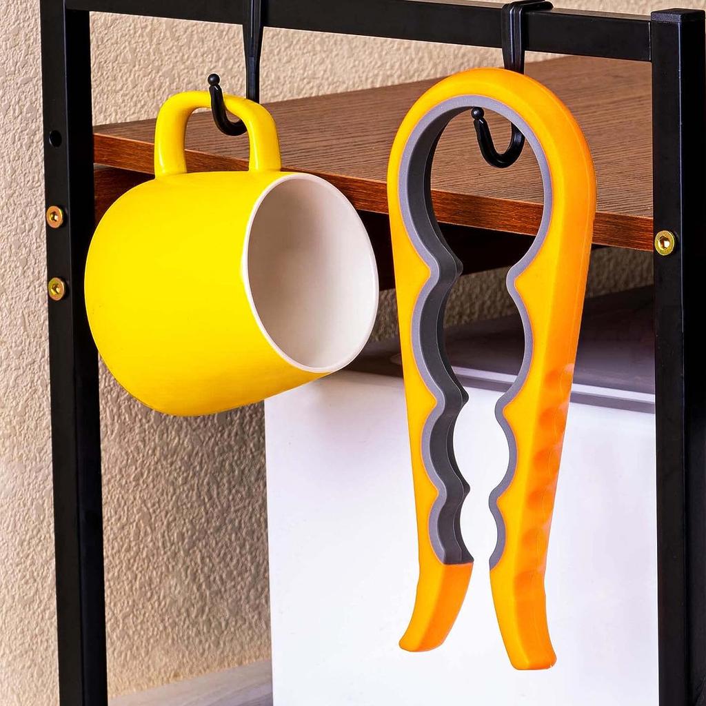 Открывалка для банок Открывалка для бутылок Захват для банок для слабых рук, пожилых людей с артритом, детей, нескользящий инструмент для открывания консервных банок 4 в 1, легко снимает крышки