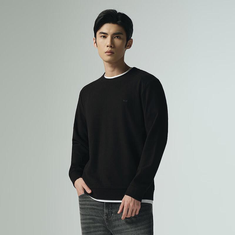 Lilanz Men's Round Neck Fleece Sweatshirt