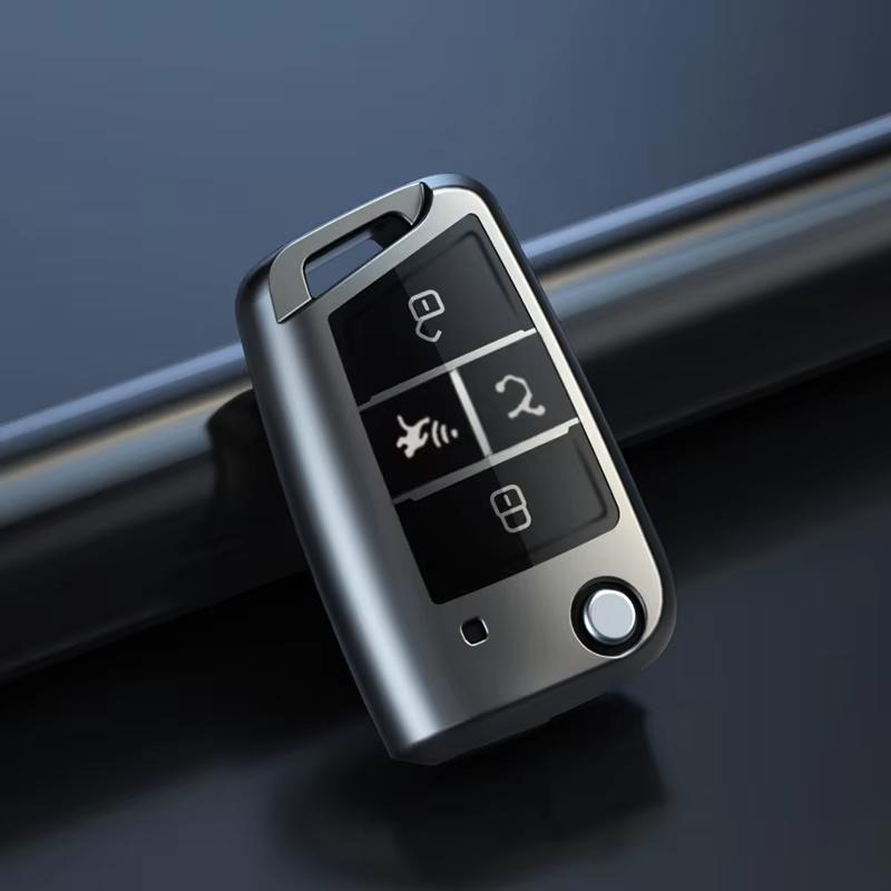 For Vw Volkswagen Polo Tiguan Passat B5 B6 B7 Alltrack Mk7 Mk6 7 Jetta Lavida Flip Folding Key Case Cover Holder Accessorie