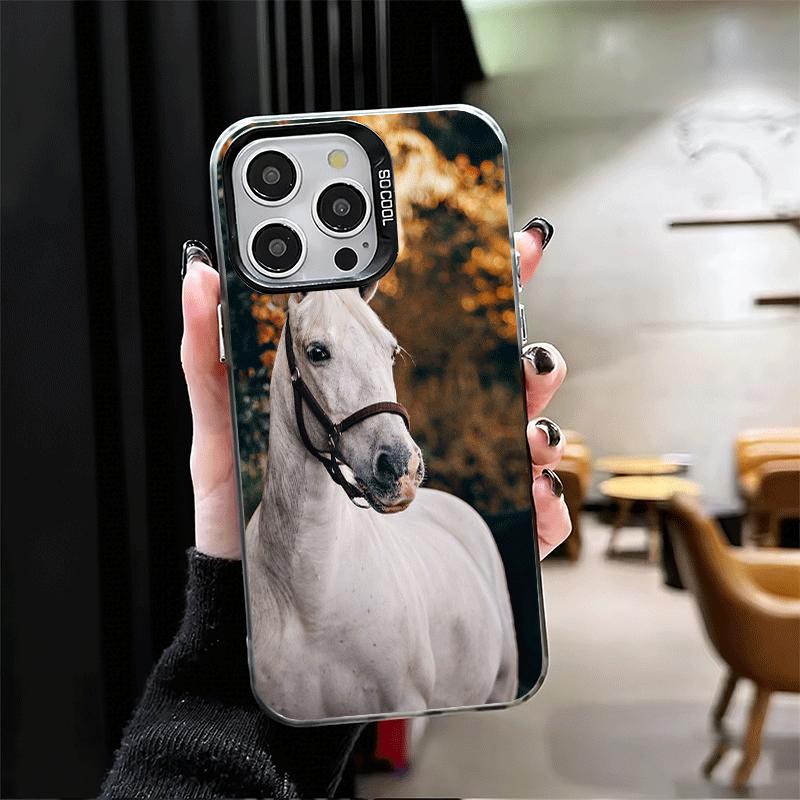 Ферганская Лошадь Животное Ударопрочный Чехол для Телефона для iPhone 17 Air 16 16E 15 Pro Max 14 Plus 13 Mini 12 Задняя Крышка Противоударный Fundas