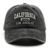 Personalized Washed Letter Embroidery Cap Outdoor Travel Sunscreen Baseball Cap