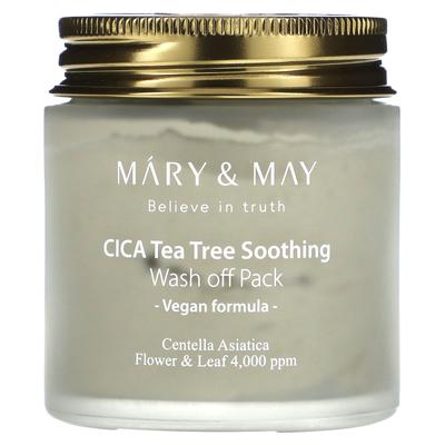 CICA Tea Tree Soothing, смываемая маска, 125 г (4,4 унции)