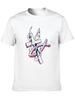 Top Short Sleeve Cross-flame-white-pink-gradient Anime T Shirt Hip Hop Fashion Country Music Movie Peripheral