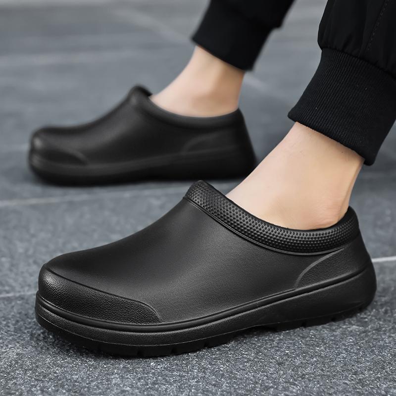 Мода 2025 Мужские Женские EVA Обувь Шеф-повара Нескользящая Водонепроницаемая Маслостойкая Обувь Удобные Рабочие Тапочки Уличная Обувь для Рыбалки