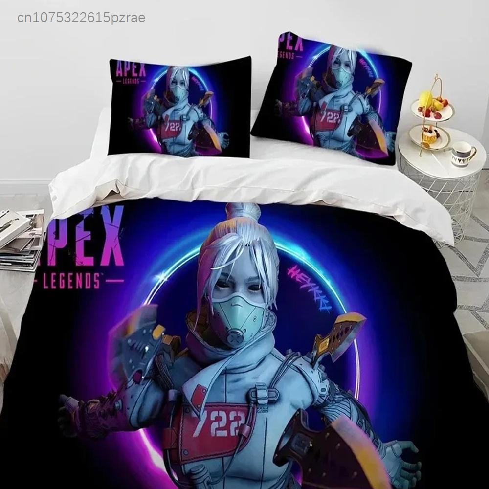 A-Apex Legends Игровой Мультяшный Комплект Постельного Белья Спальня Мягкие Современные Покрывала Удобное Пододеяльник Чехол для Одеяла и Наволочка