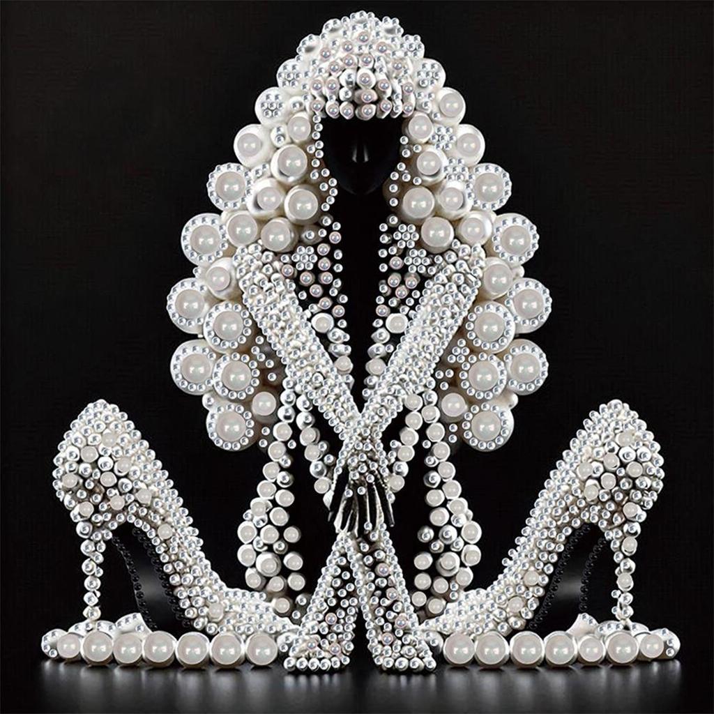 5D DIY Partial Special Shaped Drill Diamond Painting Kit Elegant Lady Decoration Home Decoration Gift
