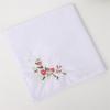 35cm 60 Count Cotton Embroidered Handkerchief Plain Color Ladies High-grade Cotton Handkerchief Holiday Gift Wedding Supplies