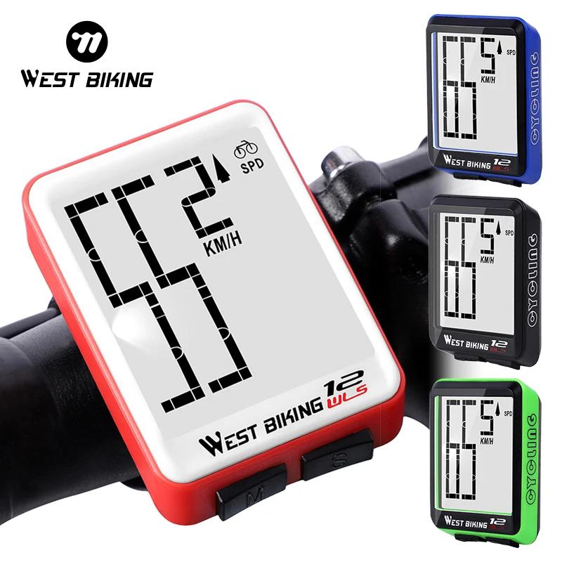 WEST BIKING Bike Computer Multifunction LED Digital Rate MTB Bicycle Speedometer Wireless Cycling Odometer Computer Stopwatch2