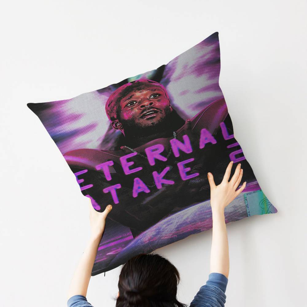 Хип-Хоп Рэпер L-Lil-Uzi-V-Verts Персонализированное Изображение Текст Домашние Декоративные Подушки Бытовые Подарки 45x45см