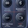 Новая трансграничная Bluetooth-гарнитура 5.3 с цифровым дисплеем и костной проводимостью, водонепроницаемые спортивные наушники без ушей, беспроводная вставная штангенциркуль