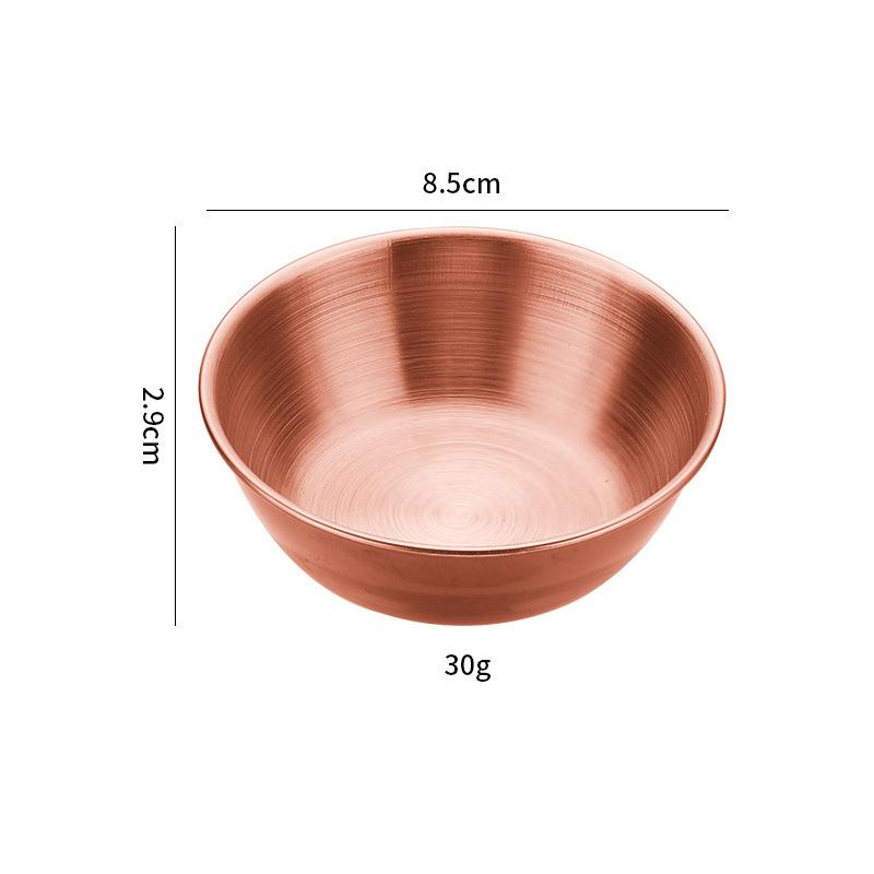 Stainless Steel Sauce Dish Spoon Set Stackable Food Safe Dipping Plate for Kitchen Dinner Party BBQ Sushi Tableware