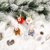 Christmas Supplies Cute Plush Elk Pendant Felt Deer Hanging Christmas Deer Pendant