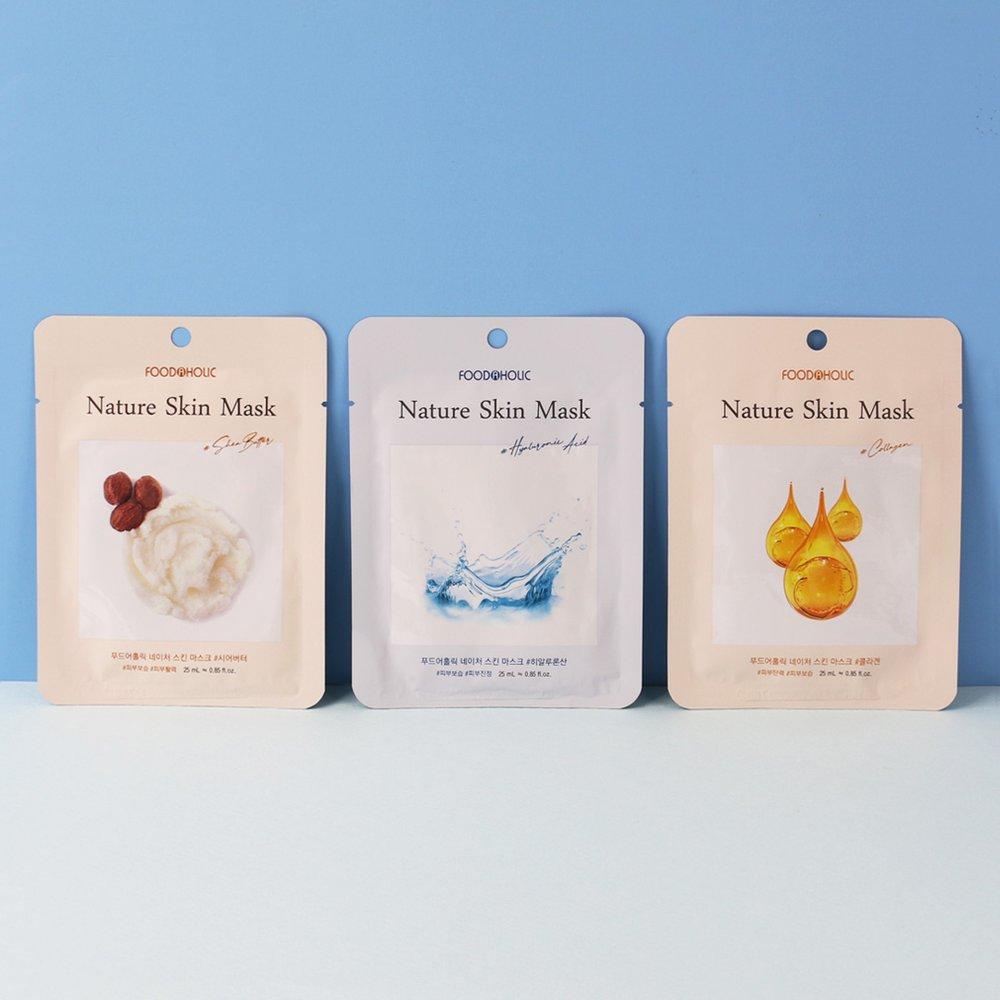 (30 листов) Увлажняющая маска для лица Nature Skin (Коллаген, Гиал, Масло)