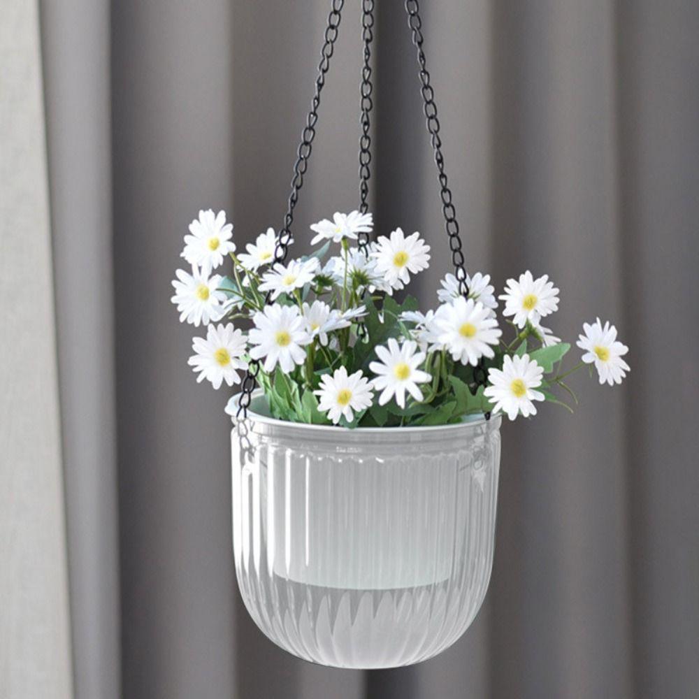 Plastic Flower Pot Hanging Basket Hanging Pot Colorful Vase Garden