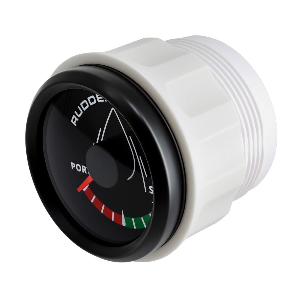 52MM Rudder Angle Indicator with 8 colors backlight Waterproof Rudder Position Gauge with Sensor 0-190ohm for Boat Yacht Marine