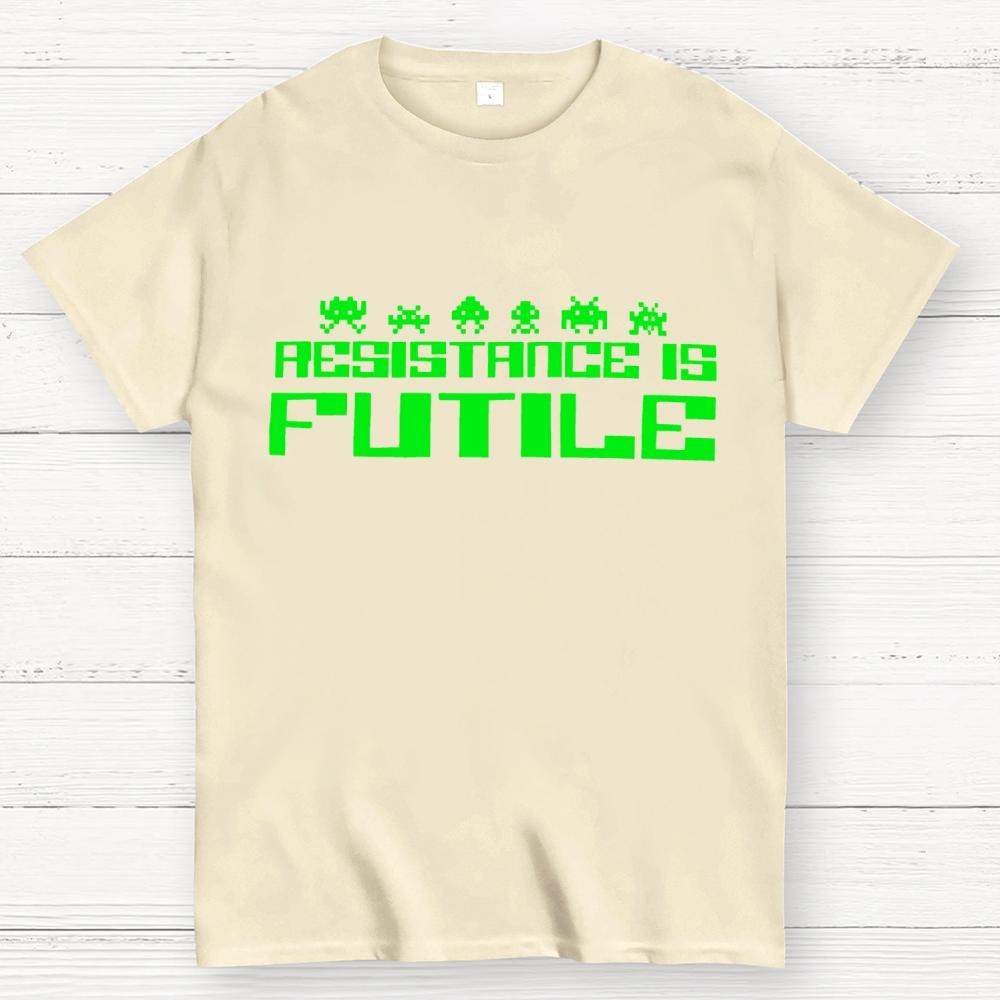 Resistance is Futile Cotton Summer Casual Cool Loose T-Shirt